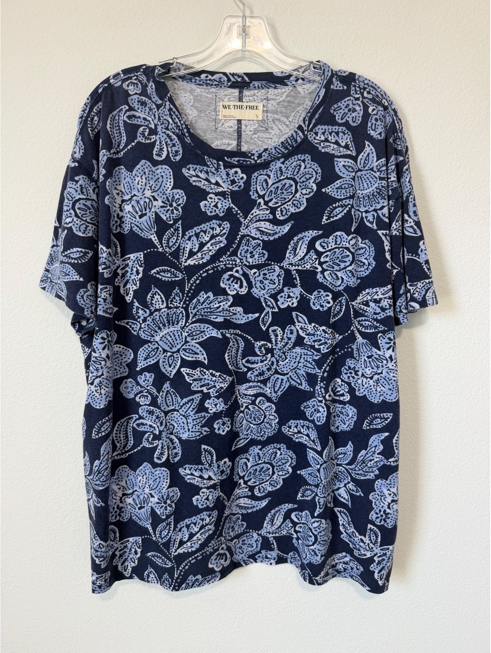 Free people We the Free NWT Short Sleeve Floral Oversized T-Shirt Size S